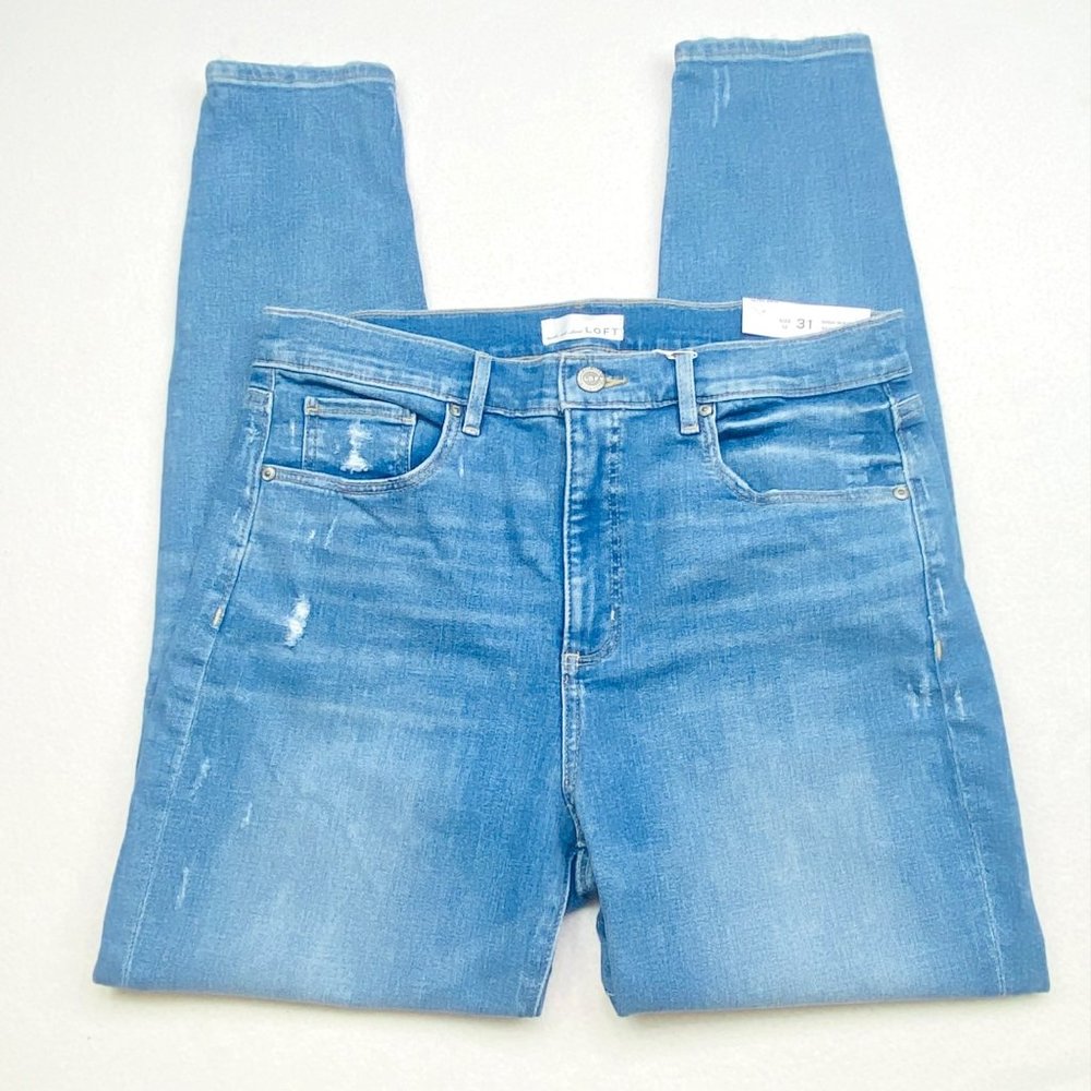 Loft High Waist Skinny Jeans - Size 12 (32" x 28.75") - NWT